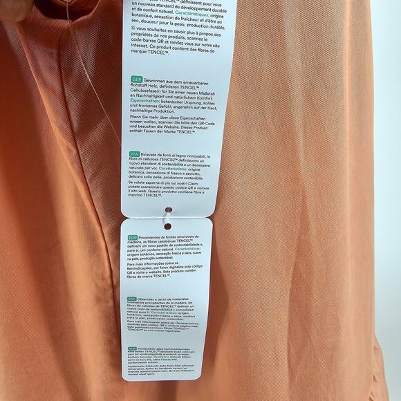 NEW David Meister Peach Orange Pastel High Low Halter Dress Size M 3374 - Picture 6 of 12